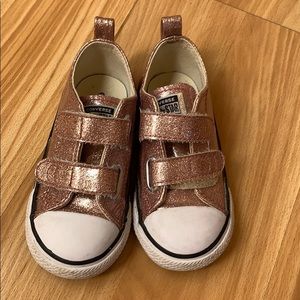 Pink sparkly converse